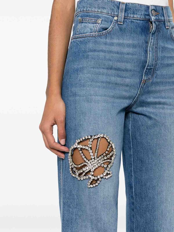 Jeans decorati con cristalli shop online: STELLA McCARTNEY
