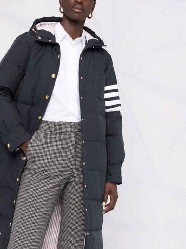 THOM BROWNE buy online 4-bar hooded padded coat