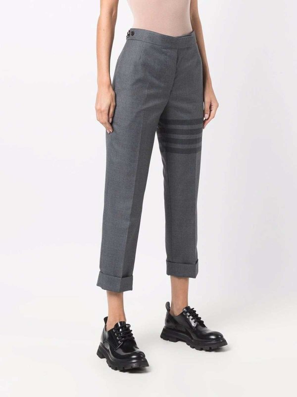 The Best Shops THOM BROWNE: pantaloni casual - Pantaloni cropped 4 barre di Thom Browne
