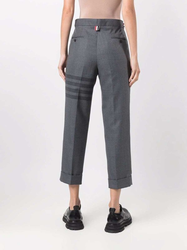 Pantaloni cropped 4 barre di Thom Browne shop online: THOM BROWNE