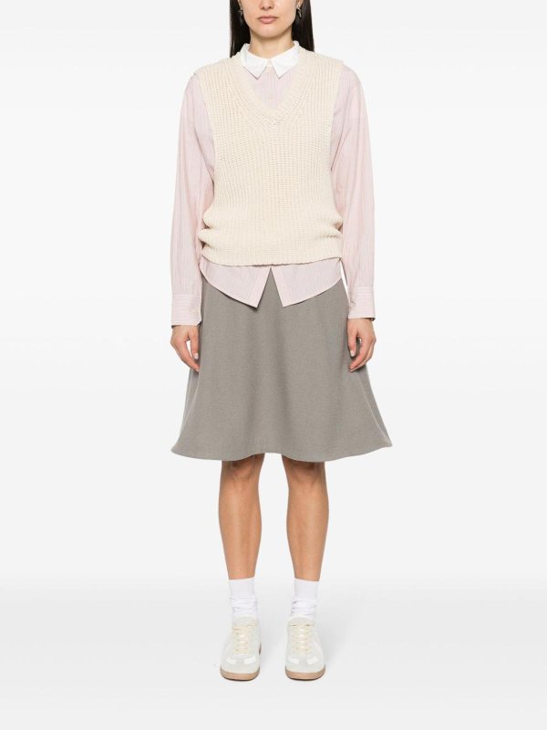 AMI PARIS: gonne al ginocchio  e longuette online - Gonna midi lavorata a maglia