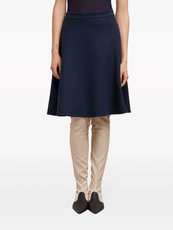 AMI PARIS buy online Gonna a trapezio in misto lana vergine