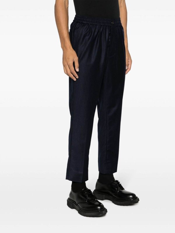 The Best Shops AMI PARIS: casual trousers - Cropped virgin wool trousers