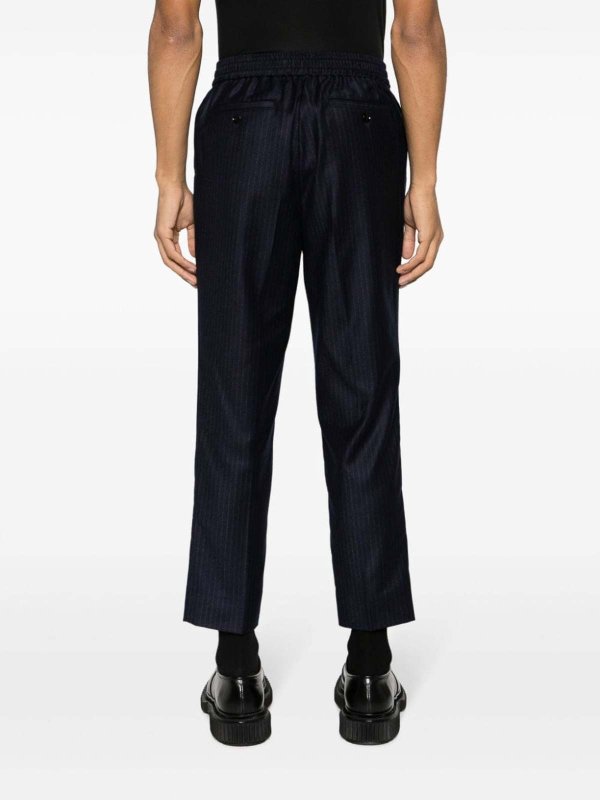 Cropped virgin wool trousers shop online: AMI PARIS