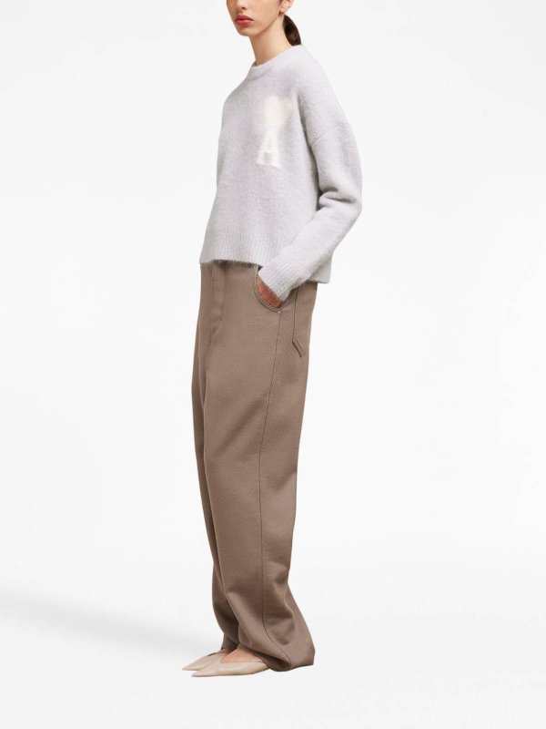 The Best Shops AMI PARIS: Pull col rond - Pull Col Rond - Gris