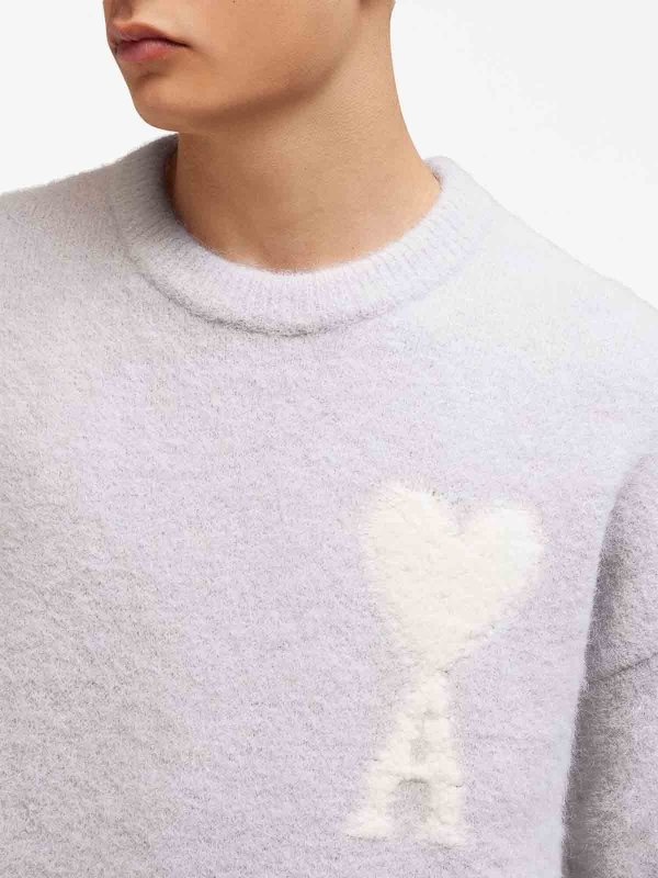 The Best Shops AMI PARIS: Pull Col Rond - Gris