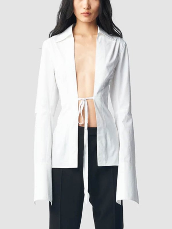 The Best Shops ANN DEMEULEMEESTER: Hemden - Hemd - Weiß