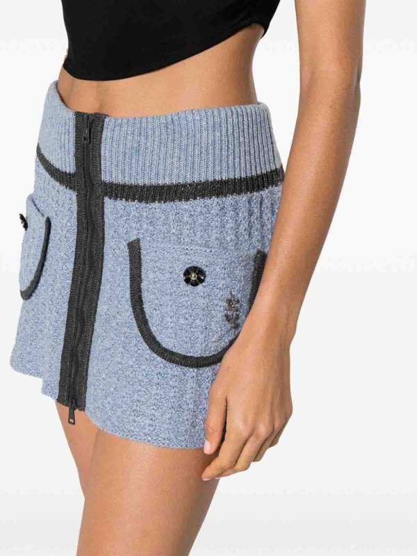 CORMIO buy online Floral-embroidery knitted miniskirt