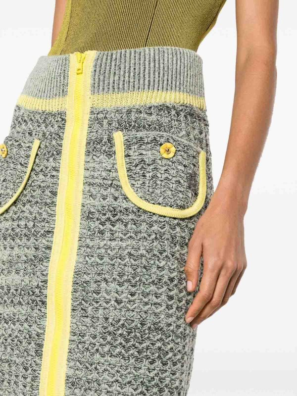 CORMIO buy online Floral-embroidery knitted skirt