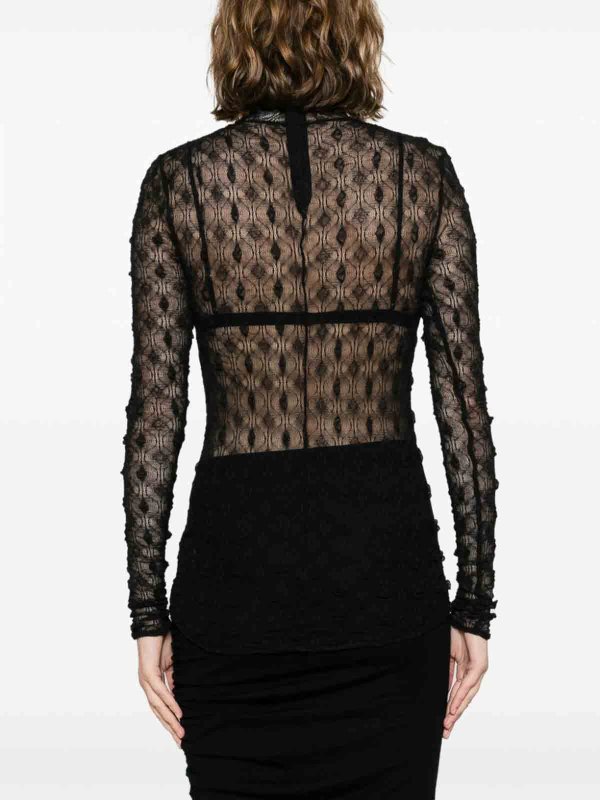 Toxani mock-neck lace top shop online: ISABEL MARANT