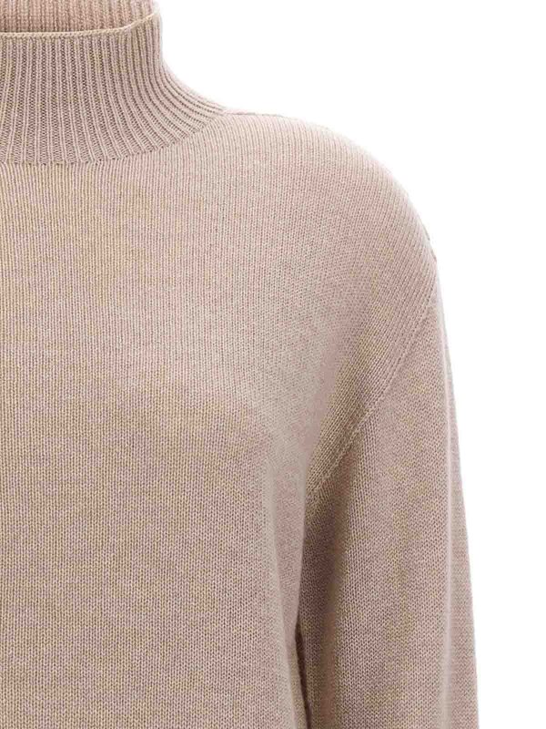 The Best Shops Max Mara: Rollkragenpullover  und Polo-Ausschnitt - Rollkragenpullover - Beige
