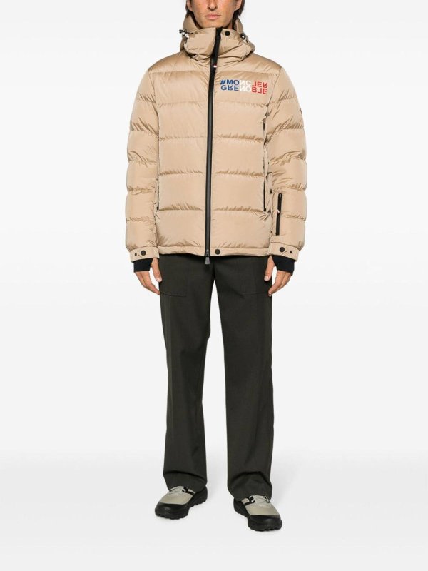 MONCLER: Kurze Daunenjacken online - Daunenjacke - Beige