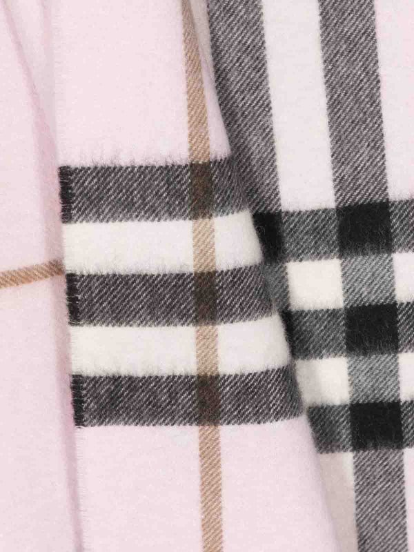 The Best Shops BURBERRY: scarves - Check-pattern cashmere scarf