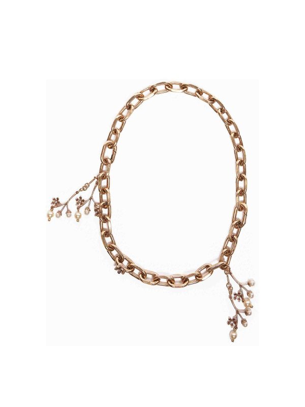 Max Mara: Halsketten und Halsbänder - Halskette - Gold