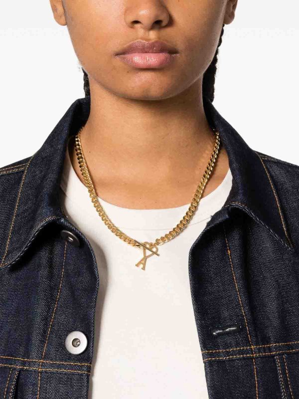 AMI PARIS: Necklaces & Chokers online - Ami de coeur chain necklace