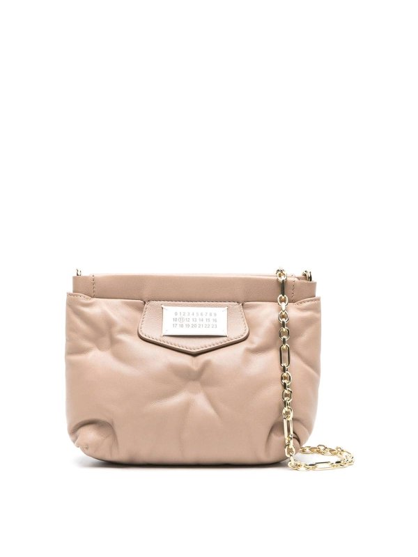 Maison Margiela: クロスボディバッグ - クロスボディバッグ - ベージュ