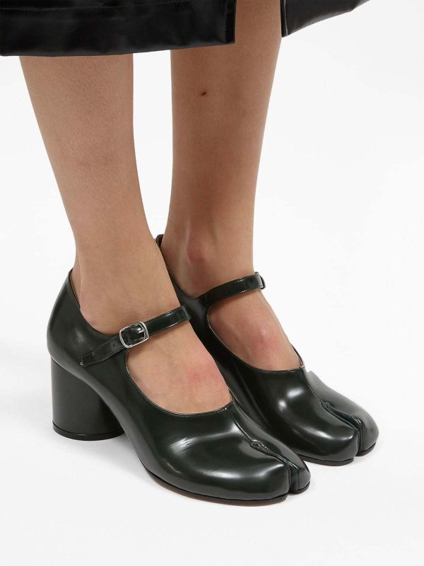 Maison Margiela: court shoes online - Maison margiela tabi 70mm block-heel pumps