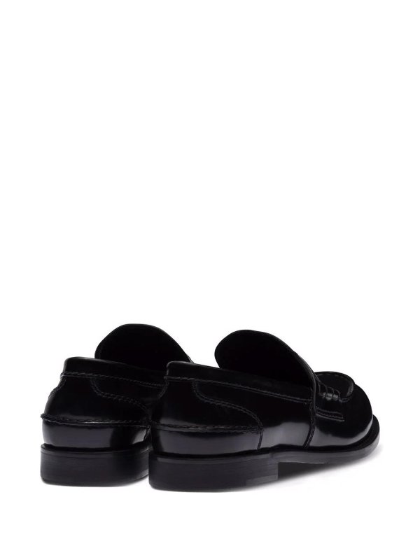Miu miu leather penny loafers shop online: MIU MIU