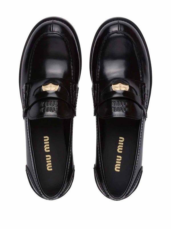 MIU MIU buy online Miu miu leather penny loafers