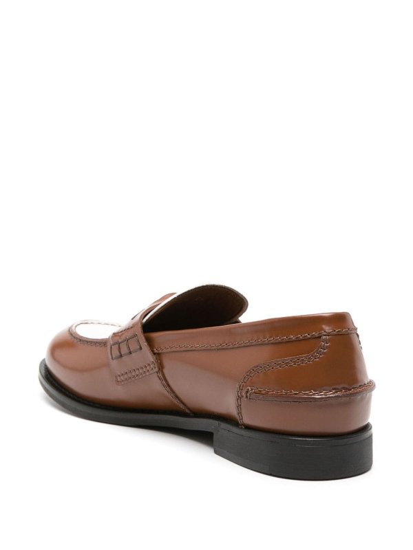 The Best Shops MIU MIU: Loafers & Slippers - Penny leather loafers