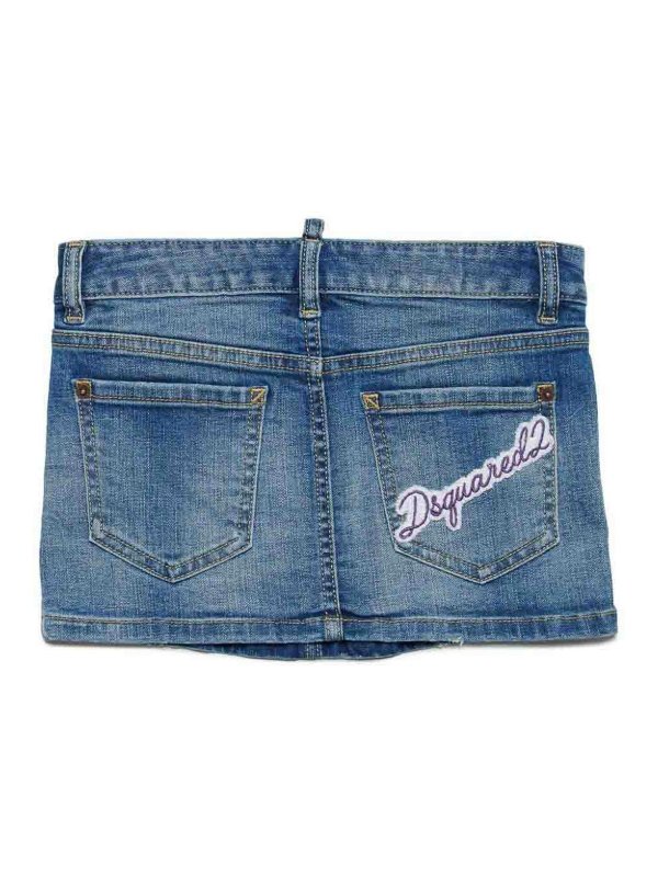 DSQUARED2: ミニスカート online - ミニスカート - ブルー