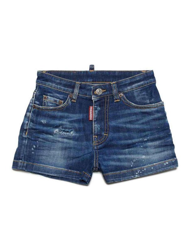 DSQUARED2: Hosen Shorts - Shorts - Blau