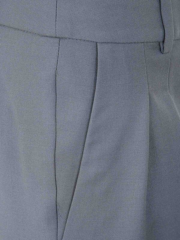 The Best Shops LOULOU STUDIO: Straight Leg Jeans - Shorts - Grau