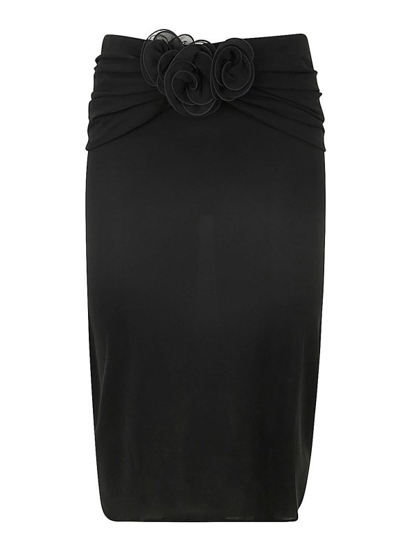 MAGDA BUTRYM: ニーレングススカート＆ミディ丈 - 膝丈/ミディスカート - 黒