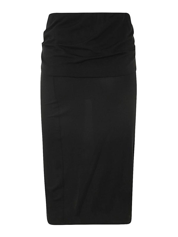 MAGDA BUTRYM: ニーレングススカート＆ミディ丈 online - 膝丈/ミディスカート - 黒