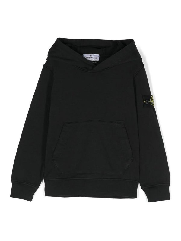 Stone Island Junior: スウェット＆セーター - スウェットシャツ/セーター - 黒