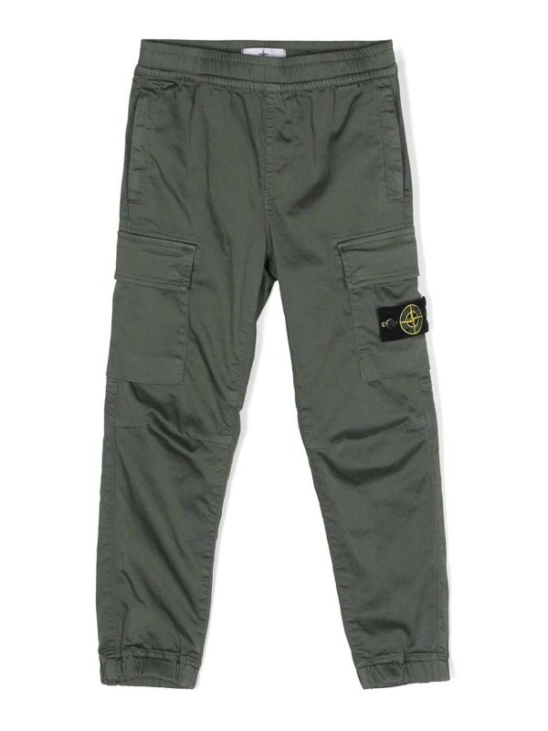 Stone Island Junior: Hosen Shorts - Shorts - Grün