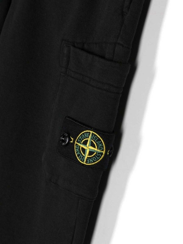 The Best Shops Stone Island Junior: カジュアルトラウザー - カジュアルパンツ - 黒