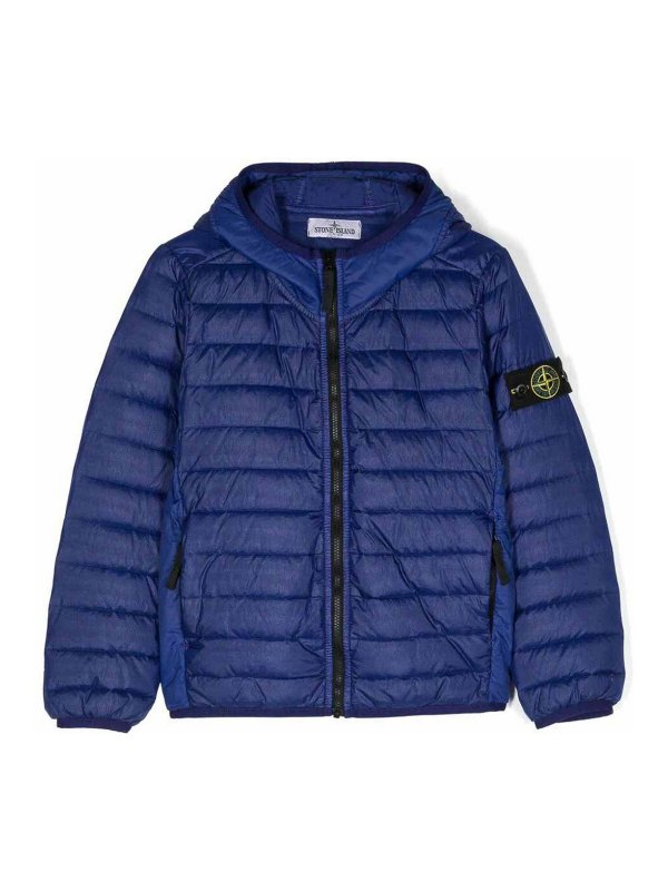 Stone Island Junior: カジュアルジャケット - カジュアルジャケット - ブルー