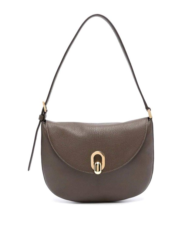 SAVETTE: shopper - Small tondo hobo in chevre