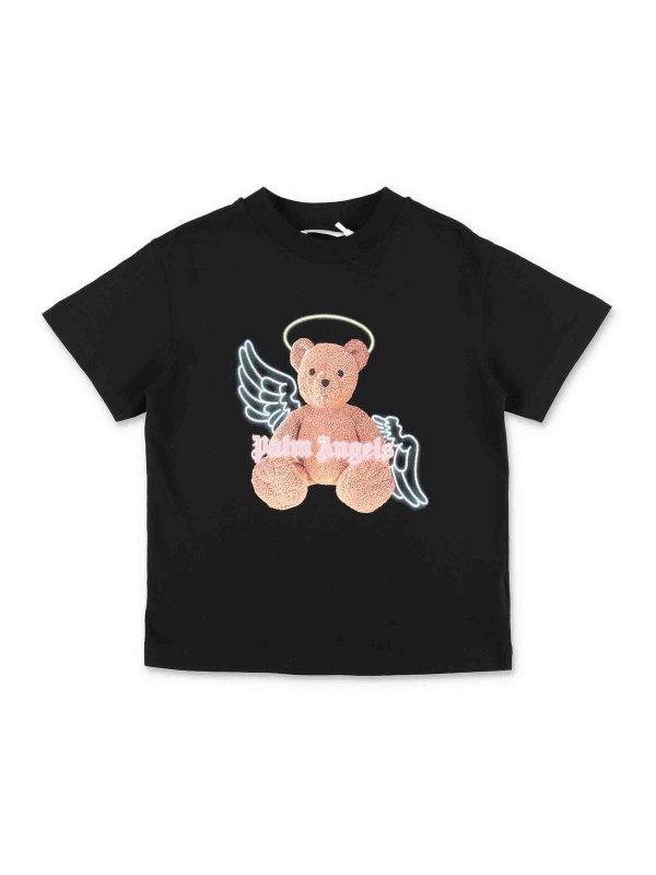 Palm Angels: T-shirts - T-Shirt - Schwarz