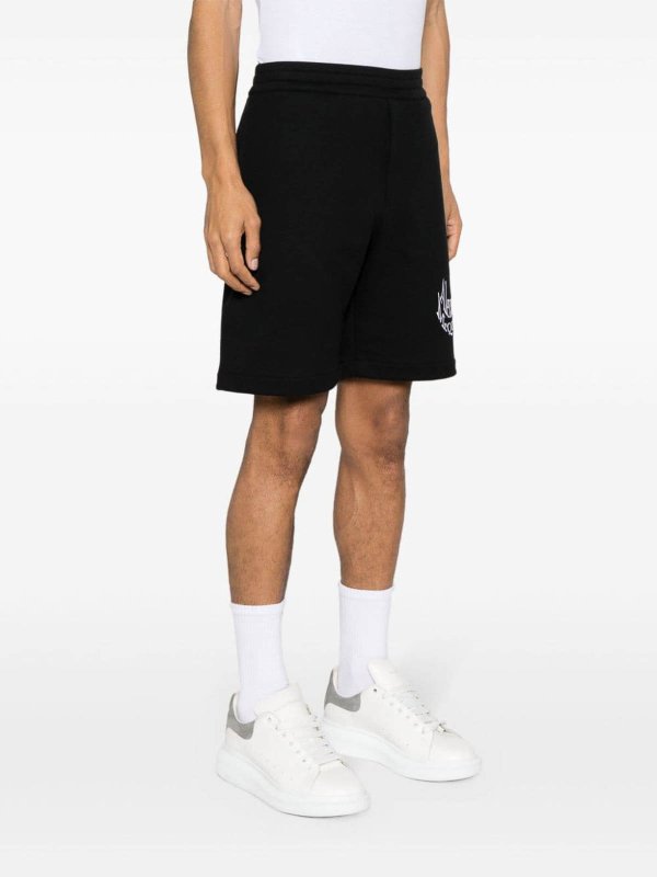 Shorts - Negro shop online: ALEXANDER MCQUEEN