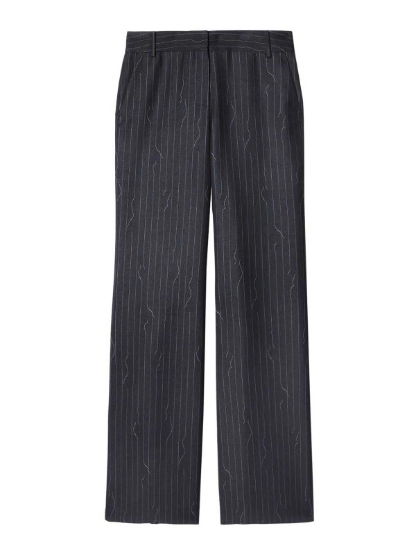 OFF-WHITE: Tailored & Formal trousers - Pinstriped trousers