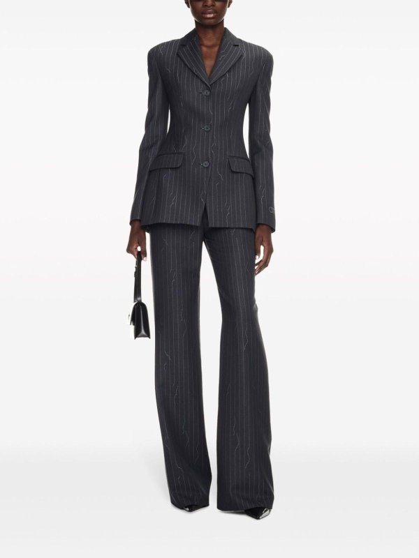 OFF-WHITE: Tailored & Formal trousers online - Pinstriped trousers