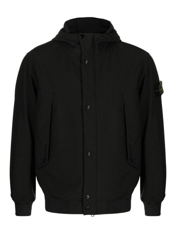 STONE ISLAND: casual jackets - Jacket with patch