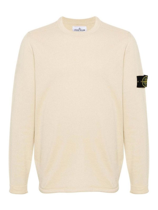 STONE ISLAND: crew necks - Sweater with patch