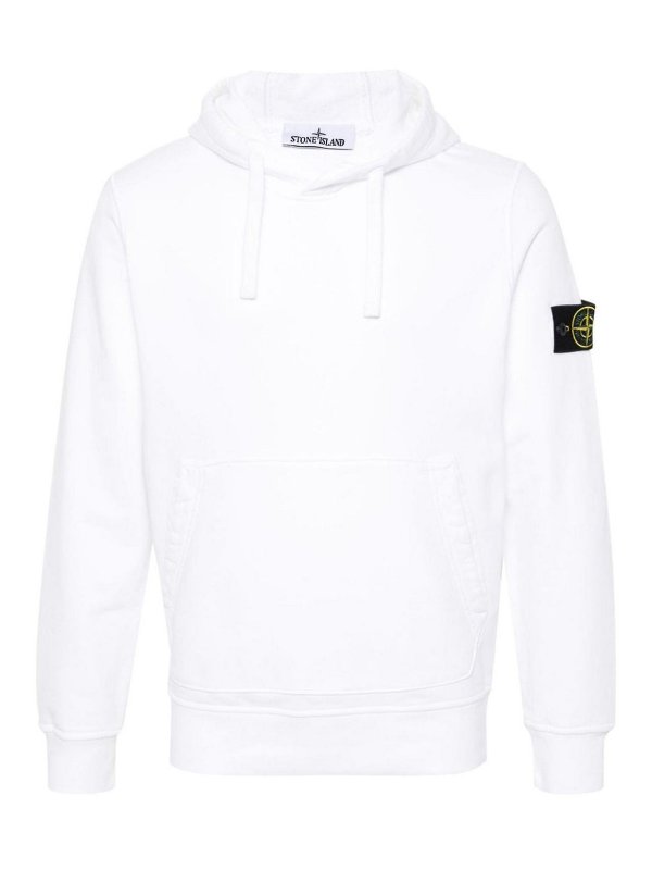 STONE ISLAND: Sudaderas y suéteres - Sudadera - Blanco