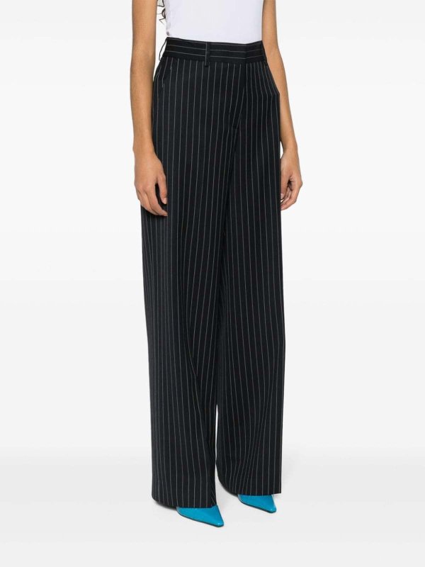 Pinstripe pattern trousers shop online: m.s.g.m.