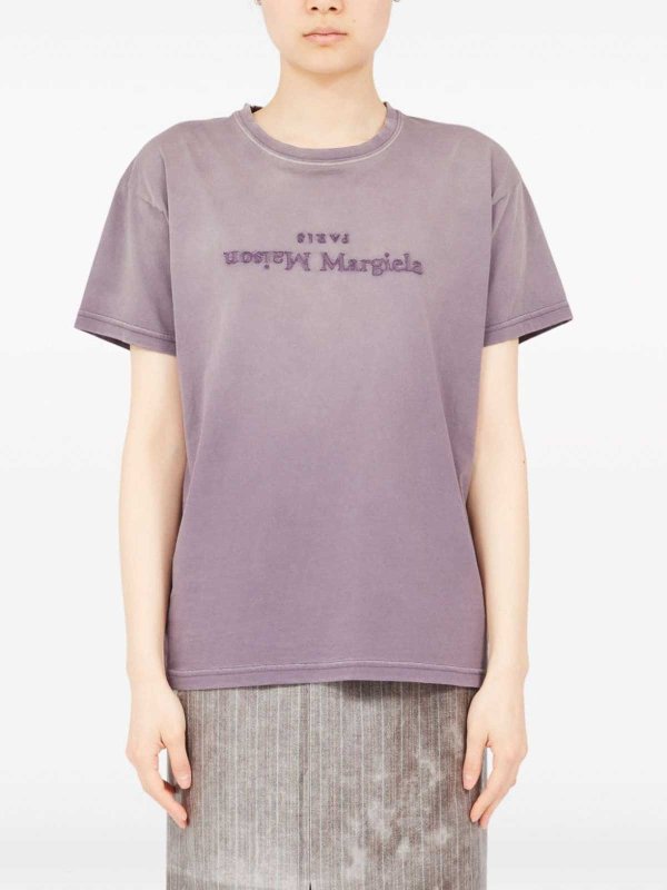 Tシャツ - 紫 shop online: Maison Margiela