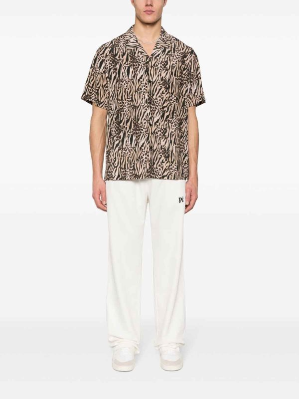 Palm Angels: tracksuit bottoms online - Monogram travel pants