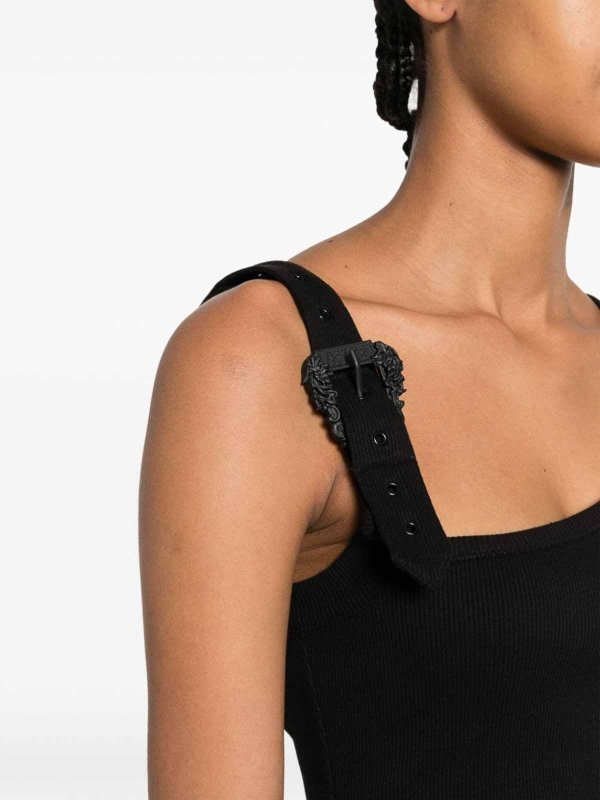 The Best Shops Versace Jeans Couture: Tops & Tank tops - Top with buckle