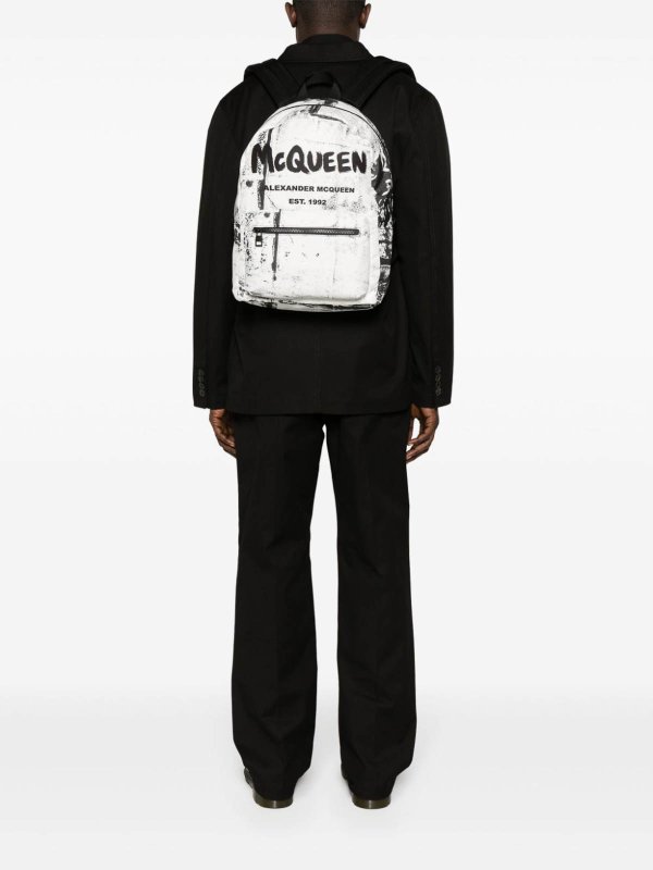 Rucksack - Weiß shop online: ALEXANDER MCQUEEN