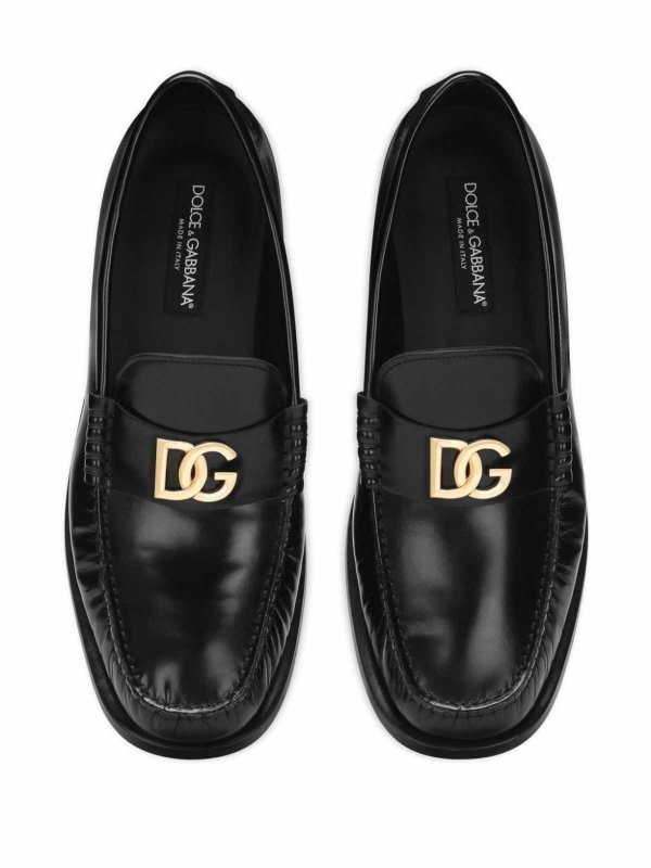 The Best Shops DOLCE & GABBANA: ロファー＆スリッパ - ローファー - 黒