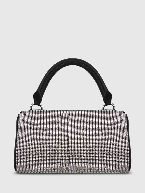 KARA: pochette online - Borsa mini white crush con decorazione