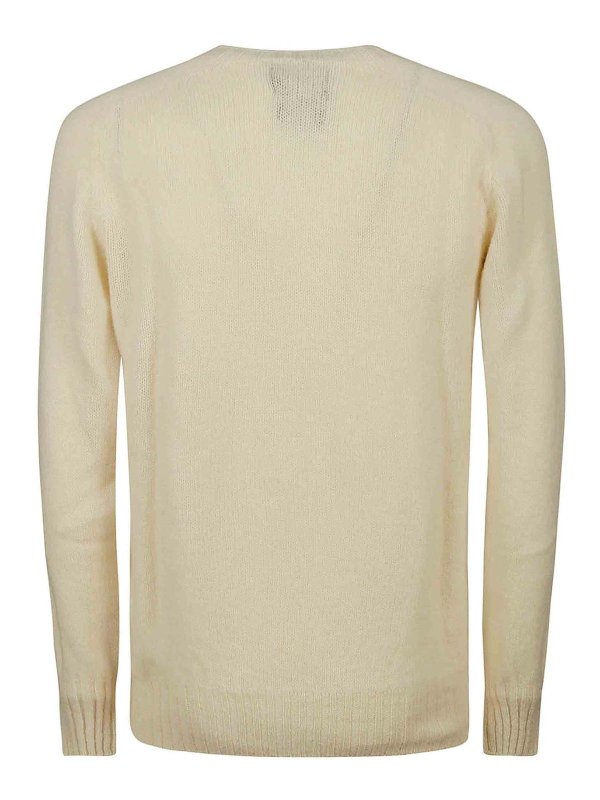 HOWLIN: Strickpullover mit Rundhalsausschnitt online - Rundhalspullover - Hellbeige