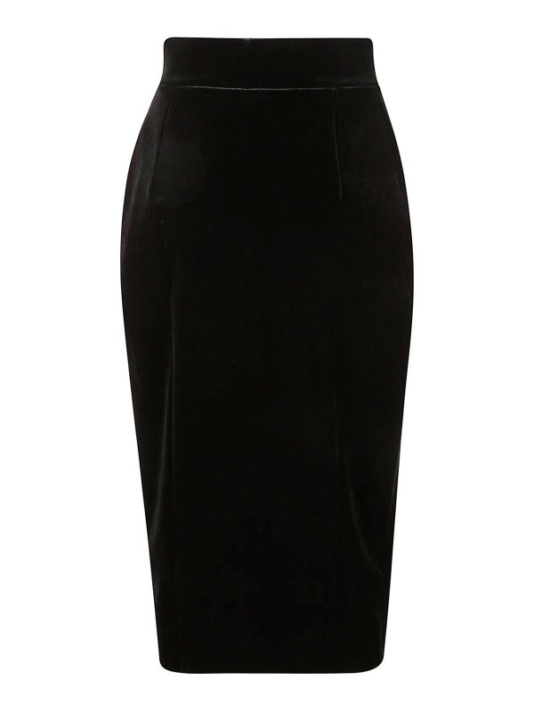 CHIARA BONI: gonne al ginocchio  e longuette online - gonna nera